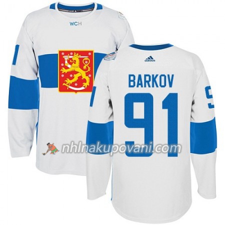 Finsko Dresy Aleksander Barkov 91 Světový pohár v ledním hokeji 2016 Bílá Premier - Pánské